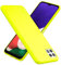 NALIA Étui en Silicone Néon Compatible avec Samsung Galaxy A22 5G Coque, Couleur Intense Anti-Derapante Doux Velouté, Mince Housse de Protection Coloré Anti-Choc Case Soft Souple, Couleur:Jaune