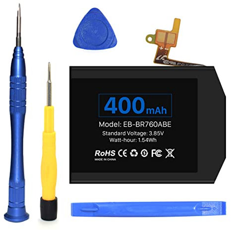 Wavypo Akku f眉r Samsung Gear S3 Frontier SM-R760 und Gear S3 Classic, 3,85 V Akku f眉r SM-R760, R770, R765 EB-BR760ABE GH43-04699A mit komplettem -Werkzeugset