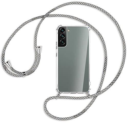 mtb more energy® Handykette kompatibel mit Samsung Galaxy S22 5G (SM-S901, 6.1'') - Fancy Fishnet - Smartphone Hülle zum Umhängen - Anti Shock Full TPU Case
