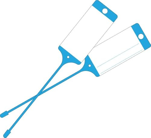 Dreifke® Anhängeetiketten/Kollianhänger, farbig, Selbstbeschriftung, 215 x 58 mm, PP - Karton = 100 Stk. 58x215mm