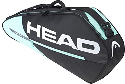 HEAD Unisex Tour Team 3r Pro Tennistasche, Schwarz Mint, 3 Racquets EU