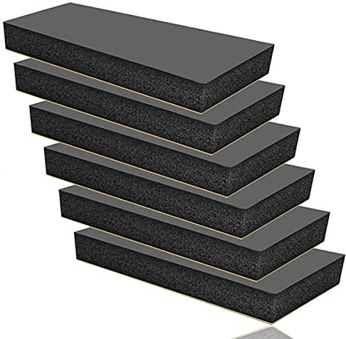 Lot de 6 protections murales autocollantes pour porte de voiture, 30 x 10 x 3 cm, protection murale extra épaisse pour portière de voiture, garage et abri de voiture
