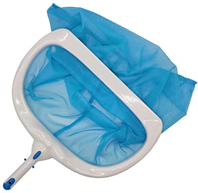 SRHIMEOS Pool Kescher Bodenkescher, Pool mit Kunststoff Robuster Rahmen Tief Kescher,Schwerlast Laub Käscher Poolreinigung Bodenkescher,Pool Net für Swimming Pool Reinigung Fine Mesh Net