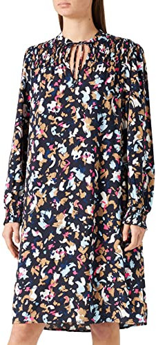 s.Oliver Viskosekleid mit Smok-Details