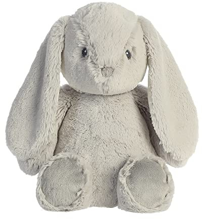 Aurora, 23106, Ebba Baby Dewey DuskHase, 32cm, Eco Friendly Plüschtier,Grau