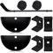 6 Stück Hockeyschläger-Display-Halter, schwarzer Hockeyschläger, Display-Aufhänger, Eishockeyschläger, Wandhalterung, Hockeyschläger, Halterung für Zuhause, Organizer, Geschenke (klassischer Stil)