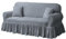 NAKIHOUSE Sofa Überwürfe Sofabezug 2 Sitzer Elastischer Silbergrau Couchbezug Sofahusse Antirutsch Sofabezüge Sofa Abdeckung Stretch Couch Überzug Sofa Hussen mit 1 Kissenbezug