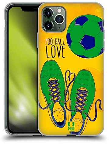 Head Case Designs Cordones De Corazón Amor de La Pelota Caso Funda de Gel Suave Compatible con Apple iPhone 11 Pro MAX
