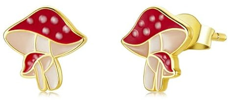 Herbst 925 Sterling Silber Orange Vogelscheuche Ginkgo Ahornblatt Ohrstecker Pilz Kürbis Ohrringe Für Frauen Schmuck