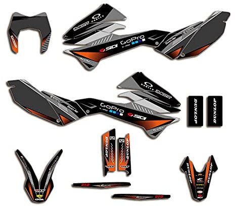ENARUI Adesivi Grafiche compatibili con KTM 690 SMC R 2016 2017 2018 2015 2014 2013 2012 e Numero Personalizzato Gratuito