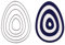 Stanzenshop Stanzschablone Sechs Ostereier, Muster, Osterfest, Oval, Stanzformen, Schablonen, Scrapbooking, Kartenherstellung, DIY, Prägeschablonen, Papierkarten, Cutting Dies