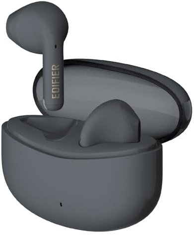 Edifier X2s - Auriculares Bluetooth inalámbricos Bluetooth 5.3, Controlador dinámico de 13 mm, reducción de Ruido Ambiental AI, Graves Profundos, impermeabilidad IP54, Gris