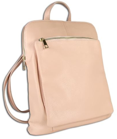 Toscanto Damen Cityrucksack Leder Tasche rosa OTT610RA Leder Cityrucksack