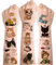 Tattoo Kinder,8 Blätt Katzen Kinder Tattoos Sticker,Cute Katze Temporäre Tattoos für Kinder,Wasserdichte Hautfreundliche Kindertattoos Aufkleber für Jungen Mädchen Kindergeburtstag Mitgebsel Party