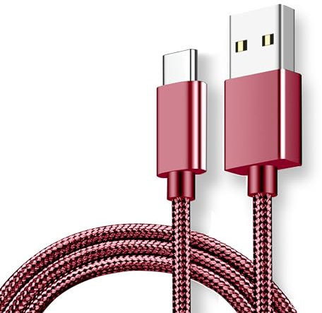 USB C Charger Cable, Type C Charger Cable Fast Charging Lead Phone USB C Charge Cable Compatible with Samsung Galaxy S21 S20 fe S22 A12 A13 A33 A53 S10 S9 S8,PS5,OPPO,Pixel (2 Metres)