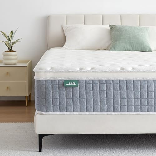 SZSL Matratze 180x200 cm H4 H3 Höhe 24cm 7-Zonen Federkernmatratze mit Schaumstoff Öko-Tex Zertifiziert Orthopädische Taschenfederkernmatratze 100 Nächte Probeschlafen