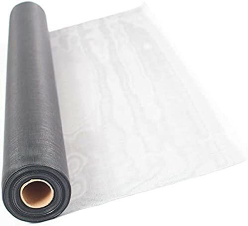 Rete per Zanzariera in Fibra di Vetro 90 cm x 100 cm Alta Qualità ricambio telo per porte e finestre facile da tagliare e resistente ideale per zanzariere a rullo e a telaio