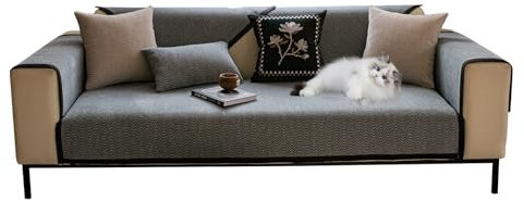 GUOYUYU Sofabezug Ecksofa 70 x 170 cm Waschbar 1 2 3 4 Sitzer Couch Überzug, Husse Überzug Bezug, Couch Sofa Home Decoration, Grau