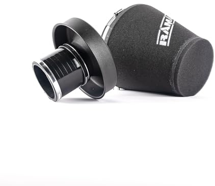 Ramair Large Cone Air Filter Universal Intake -Trumpet & Silicone Hose - 80mm OD