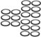 TOPPERFUN 3 Sätze Whiteboard-klebeband Markierungsband Mit Grafischem Raster Whiteboard-bänder Hitzebeständiges Klebeband Beschriftungsband Markierungsbänder Zum Basteln Black 6 Rollen * 3
