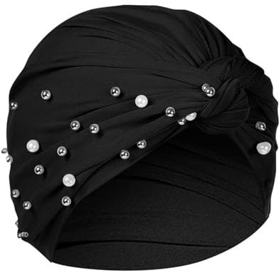 Vhersily Black Friday Frauen Hijab Undercap Verstellbar Hijab Muslim Halstuch Damen Untertei Hijab Krawatte Verschluss hinten einfarbig Underscarf Hijab Elastisch Atmungsaktiv, Schwarz , Einheitsgröße