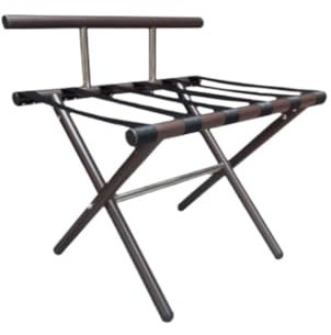 GOOPEEG Porte-Valise Pliant, Support De Chambre À Coucher, Porte-Bagages D'hôtel, Cintre Pliable for Vêtements, Support De Rangement De Meubles D'hôtel À Domicile Porte Valise pour Chambre(Black)