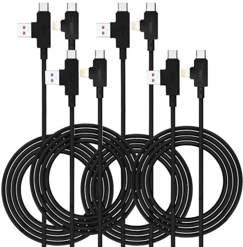 4 câbles USB-A/USB-C vers USB-C/Lightning - 2 m [Callstel]