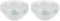 GUILLIN - FESTIPACK SL2200C SACHET DE 6 Saladier Rond 2200Cc avec Option Couvercle, Polyéthylène, Transparent, 26 x 26 x 6,2 cm, Translucide (Lot de 2)