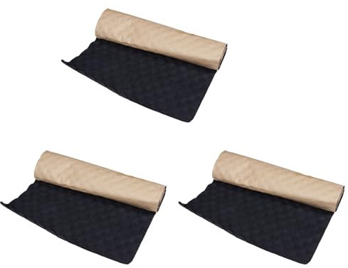 Goufride 3Stück 100X50Cm Auto Schall DäMpfung Matte Schall DäMpfende GeräUsch DäMmung Akustische DäMpfung Schaum Subwoofer Matte Autos ZubehöR