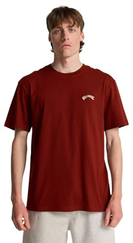 Billabong Short Sleeve T-Shirt Arch Crew SS Mens Red