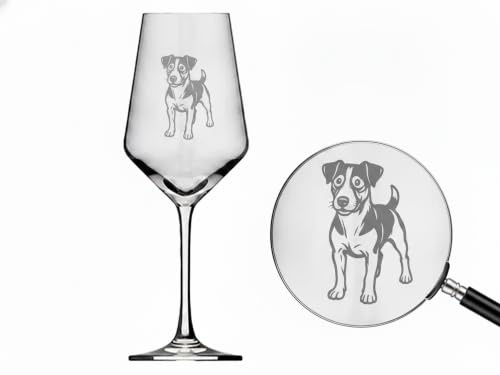 eXODA Weinglas Jack Russel Gravur spülmaschinenfest