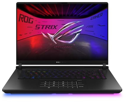 ASUS ROG Strix Scar 16 | 16 WQXGA 240Hz MiniLED | Ultra 9 275HX | RAM: 64GB | SSD: 1TB | NVIDIA RTX 5070 Ti | Einzeltasten RGB | Windows 11 Pro | Notebooktasche