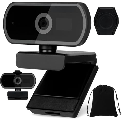 IGUGI Webcam 1080p,PC Cámara Web,Cámara Web USB,Cámara Web de Transmisión,Cámara Webcam para PC,PCs Webcams,Uhd Webcams,para Conferencia,Videollamada,Transmisión en Vivo y Aprendizaje