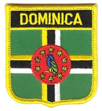 Wappen Aufnäher Patch Dominica Flagge Fahne NEU