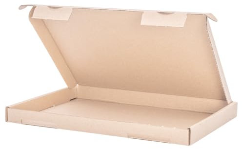 OfficeKing 25 x Großbriefkartons 350 x 250 x 20 mm Braun Versandkarton Großbrief Faltschachtel