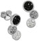 SilberDream schwarz drei Kreise Ohrringe Zirkonia 925 Silber Ohrstecker GSO600S Silber Ohrstecker