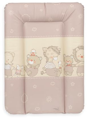 Ceba Baby® Matelas à Langer Bebe souple 70x50 cm - Matelas à langer epais lavable - pour garçons et filles - Certifié Öko-Tex - Imperméable - Étoiles Bébé Animal - 50x70 cm