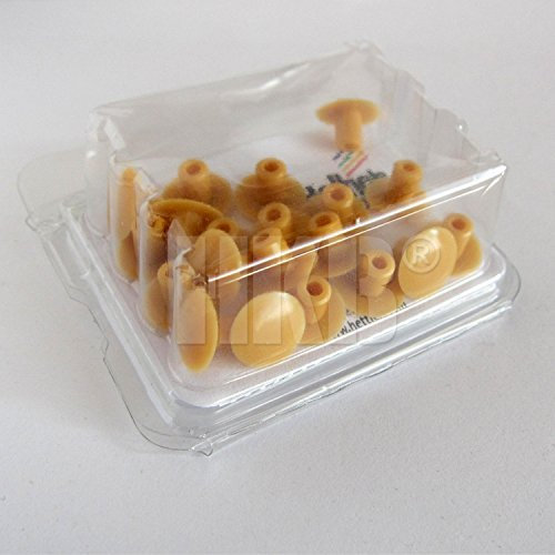 HKB ® Abdeckkappen zum Eindrücken, erle/buche, D: 5 mm, 20 Stück, 81689