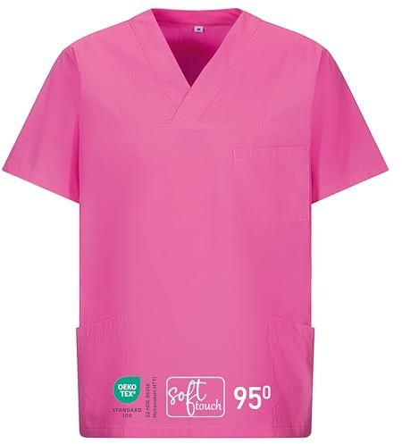 Giubbotto a cascata sconosciuto per la medicina e la cura di indumenti OP. Colori: XS-5XL Colore: rosa. XXXXL