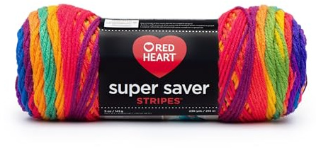 Red Heart Coats Yarn Super Saver Yarn, Multi-Colour, 22.86 x 7.62 x 7.62 cm