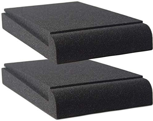 Vocalbeat Studio-Monitor Isolation Pads – geeignet für 10,2 cm 12,7 Lautsprecher Hochdichter Akustikschaum signifikante Klangverbesserung verhindert Vibrationen und passt auf die meisten Ständer 2