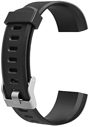 VDYXEW Farbiges Armband, Ersatz-Zubehör für ID115Plus/ ID115Plus HR-Smart-Watch (Schwarz)
