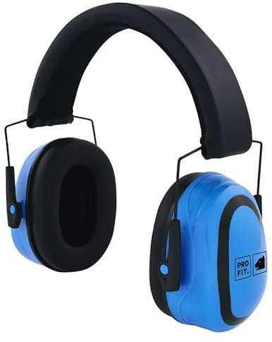 PRO FIT Protec 26 Gehörschutzkapsel – Kapselgehörschutz mit niedrigem Anpressdruck, verstellbarer Gehörschutz, Lärmschutz, Dämmwerte: SNR 26 - Blau