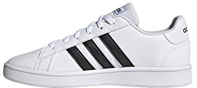 adidas Grand Court Sneaker, Weiß Schwarz Weiß, 40 EU