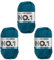 myboshi No.1-Wolle zum Häkeln und Stricken, Schnellstrickgarn, langlebige Mützenwolle, Mulesing-frei, 50g, Ll 55m Blau (Petrol) 3 Knäuel