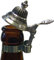 Flaschendeckel, Zinn, Bierflasche Zinn Deckel, Bierflaschendeckel