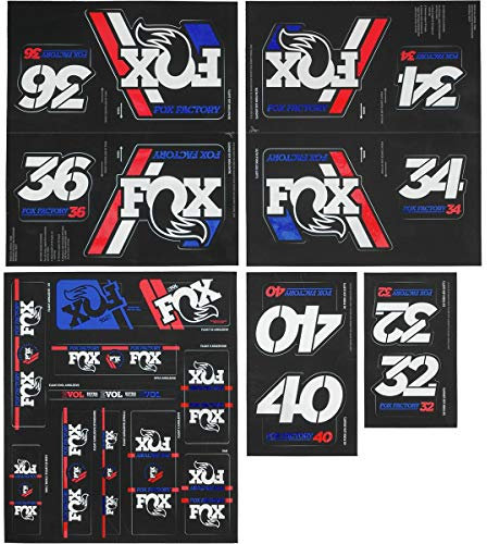 Fox Racing Shox Gabelschutzaufkleber Decal Schwarz
