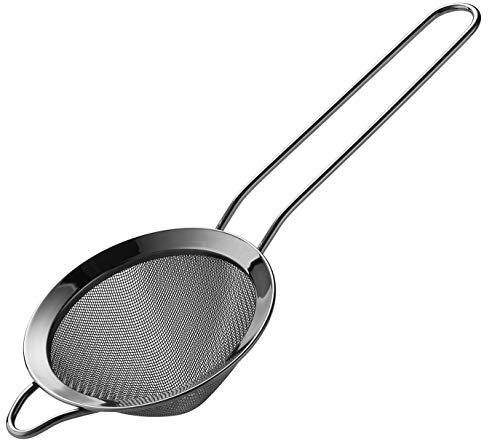JXS Passoire à cocktail en acier inoxydable noir