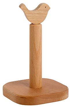 Omenluck 1 Stück Toilettenpapierhalter freistehend Küche Holz Papierhalter Ständer für Wohnzimmer Schlafzimmer