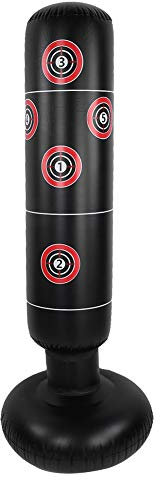 Fitness Box Boxsack, aufblasbarer freistehender Sandsack, Fitness Target Stand Tower Bag, Tumbler Column Sandsack Fußluftpumpe 155cm(155cm)